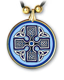 Celtic Unity Cross Pendant and Earrings - handcrafted by Hermit Studios