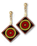 Celtic Knot Poppy Pendant and Earrings - handcrafted by Hermit Studios