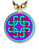 Celtic Knot Protection Pendant and Earrings - handcrafted by Hermit Studios