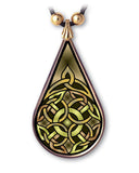 Celtic Knot Strength Pendant and Earrings - handcrafted by Hermit Studios