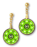 Heart Chakra Sanskrit Mandala Pendant and Earrings - handcrafted by Hermit Studios