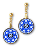 Brow (Third Eye) Chakra Sanskrit Mandala Pendant and Earrings - handcrafted by Hermit Studios