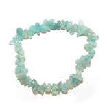 Healing Gemstone Chip Bracelets with Lava Stone Charm  - wide variety