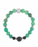 Chrysoprase Lava Diffuser Bracelet - Gift Idea
