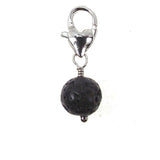 Healing Gemstone Chip Bracelets with Lava Stone Charm  - wide variety