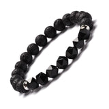 Geometric Gemstone and  Lava Healing Aroma Diffuser Bracelets - LIMITED EDITION