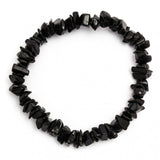 Healing Gemstone Chip Bracelets with Lava Stone Charm  - wide variety