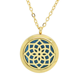 Blossom Design Aromatherapy Diffuser Necklace - Free Chain