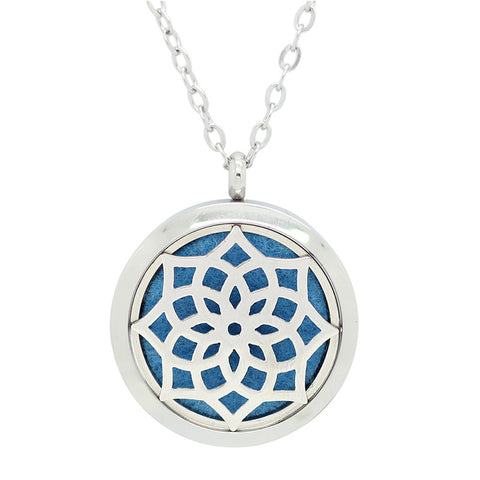 Blossom Design Aromatherapy Diffuser Necklace - Free Chain