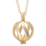 Cage Lava Stone Diffuser Locket - FREE Chain