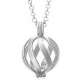 Cage Lava Stone Diffuser Locket - FREE Chain