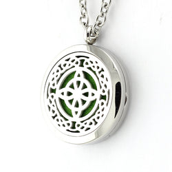 Celtic Design Aromatherapy Diffuser Necklace - Free Chain