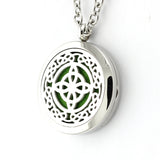 Celtic Design Aromatherapy Diffuser Necklace - Free Chain
