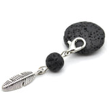 Healing Gemstone Chip Bracelets with Lava Stone Charm  - wide variety
