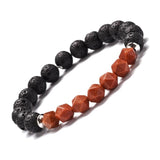 Geometric Gemstone and  Lava Healing Aroma Diffuser Bracelets - LIMITED EDITION
