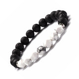 Geometric Gemstone and  Lava Healing Aroma Diffuser Bracelets - LIMITED EDITION