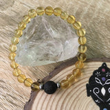 Kid's Citrine and Lava Stone Aroma Diffuser Bracelet