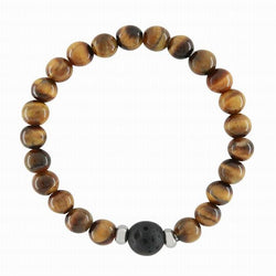 Kids Tiger's Eye and Lava Diffuser Bracelet