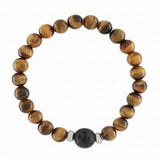 Kids Tiger's Eye and Lava Diffuser Bracelet