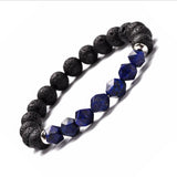 Geometric Gemstone and  Lava Healing Aroma Diffuser Bracelets - LIMITED EDITION