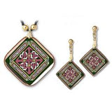 Celtic Love Knot Pendant and Earrings - handcrafted by Hermit Studios
