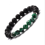 Geometric Gemstone and  Lava Healing Aroma Diffuser Bracelets - LIMITED EDITION