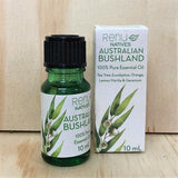 Ceramic Ultrasonic Mist Diffuser Gift Set (USB Powered) - Australian Natives Essential Oil Blend - Bushland 10 ml - Gift Idea