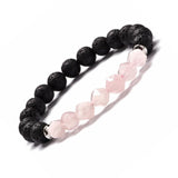 Geometric Gemstone and  Lava Healing Aroma Diffuser Bracelets - LIMITED EDITION