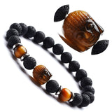 Buddha, Gemstone and Lava Healing Aroma Diffuser Bracelet - LIMITED EDITION