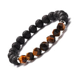 Geometric Gemstone and  Lava Healing Aroma Diffuser Bracelets - LIMITED EDITION