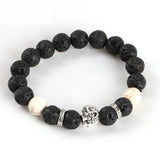 Turquoise Gemstone and Lava Healing Stone Diffuser Bracelet  - three designs