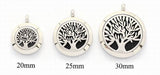 Sanskrit Om Design Aromatherapy Diffuser Necklace - Rose Gold 30mm - Free Chain